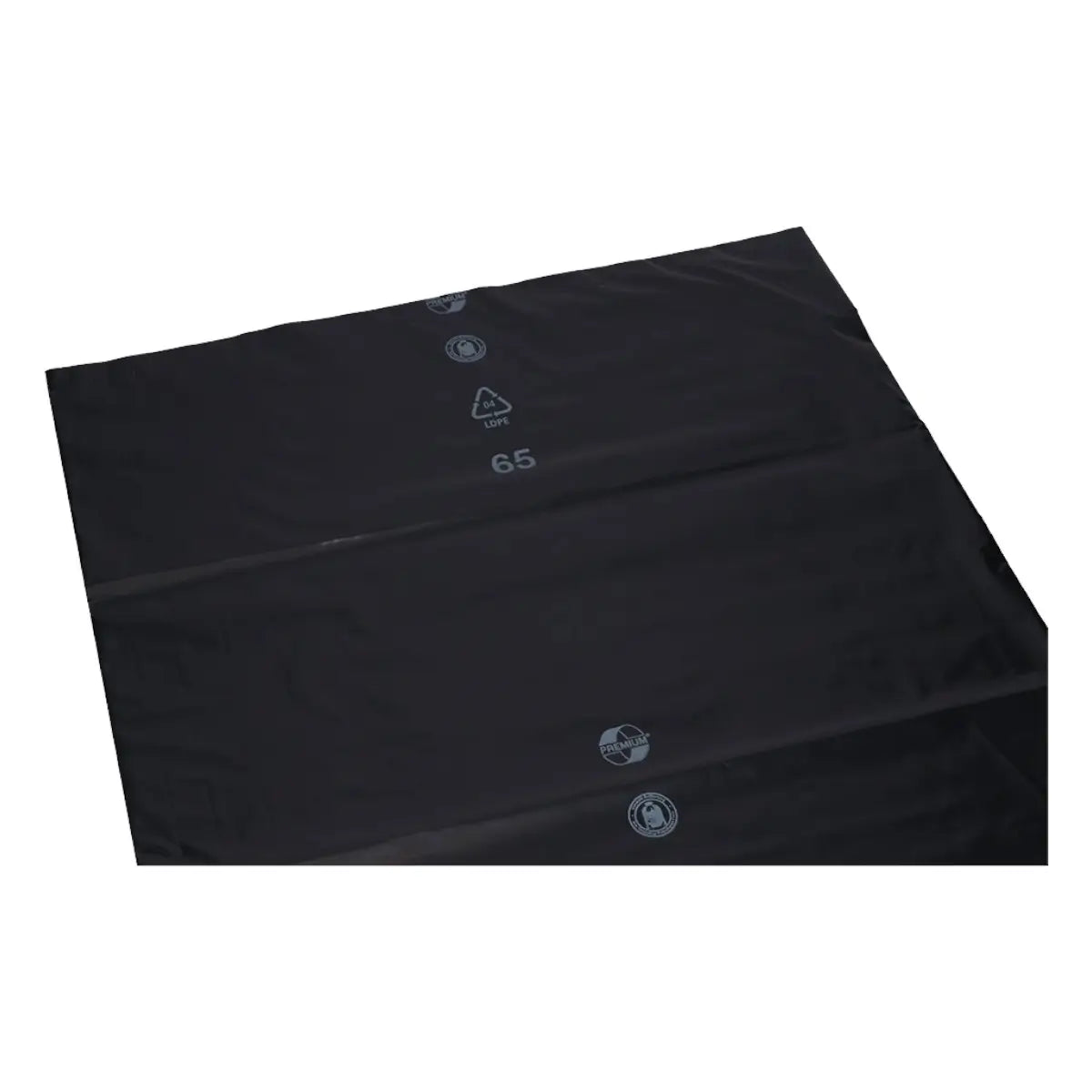 DEISS PREMIUM Müllsäcke LDPE 120 Liter Schwarz Typ 100 | 250 Stück | 15301