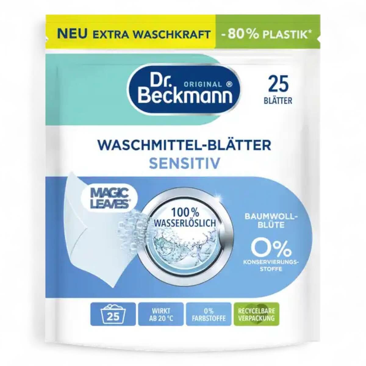DR. BECKMANN Magic Leaves Waschmittel Blätter Sensitv 25WL.
