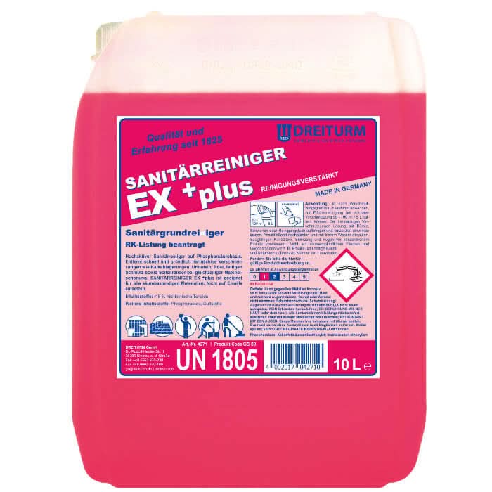 Dreiturm Sanitärreiniger EX plus 10l.