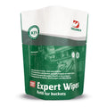 Grün-weißes wiederverschließbares nachfüllpack dreumex expert wipes reinigungstücher für hände und haut 130 stück