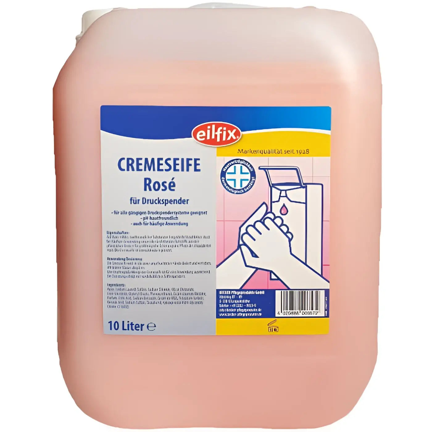 Eilfix skintastic cremeseife rosé 10 l rosa duftende cremeseife in großgebinde für druckspender