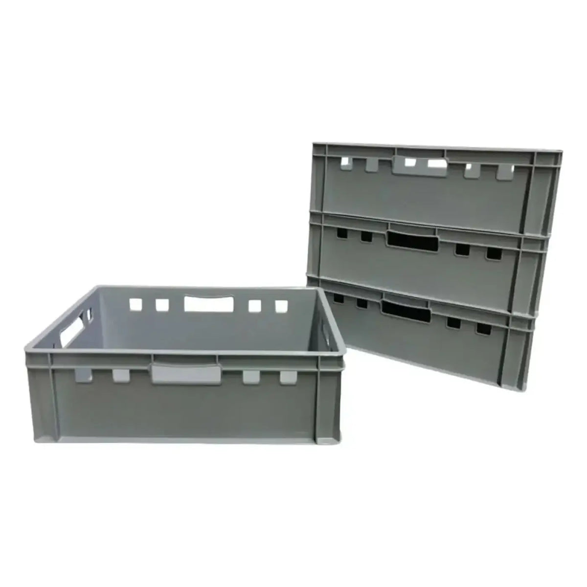 Set mit 11 Euro-Stapelkästen / Bäckerkisten in 4 Größen, Grundmaß 600x400 mm Set mit 11 Euro-Stapelkästen / Bäckerkisten in 4 Größen, Grundmaß 600x400 mm