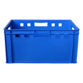 Braue eurobox stapelbox 60x40x30 cm aus hdpe mit integrierten griffen und quadratischen auschnitten oben