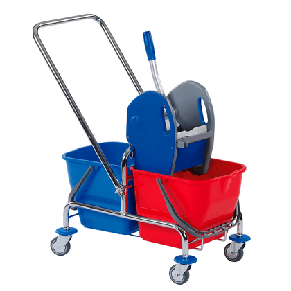 Floorstar DOFA25D Doppelfahrwagen mit Deichsel 25l SOLID