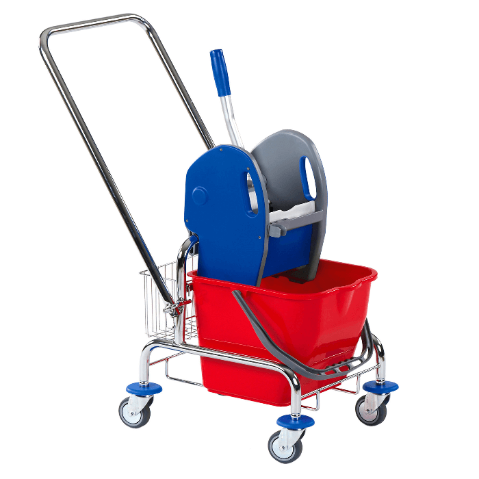 Floorstar EFA25DK Einfachfahrwagen mit Deichsel Korb 25l SOLID.