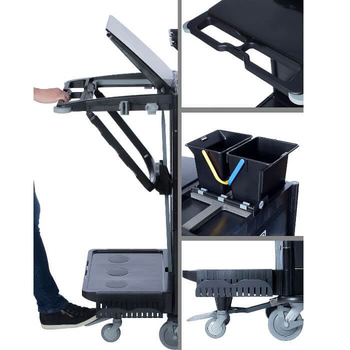 Floorstar RW1QTBX Premium Reinigungswagen 1 Quattro Tresor BRIX.