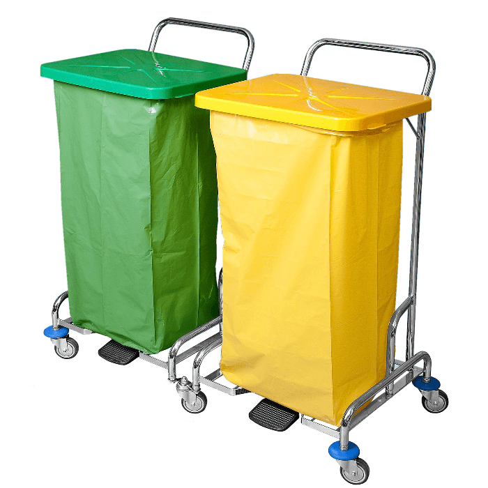 Floorstar TWD2 Trennwagen 2fach mit Fusspedal SOLID.