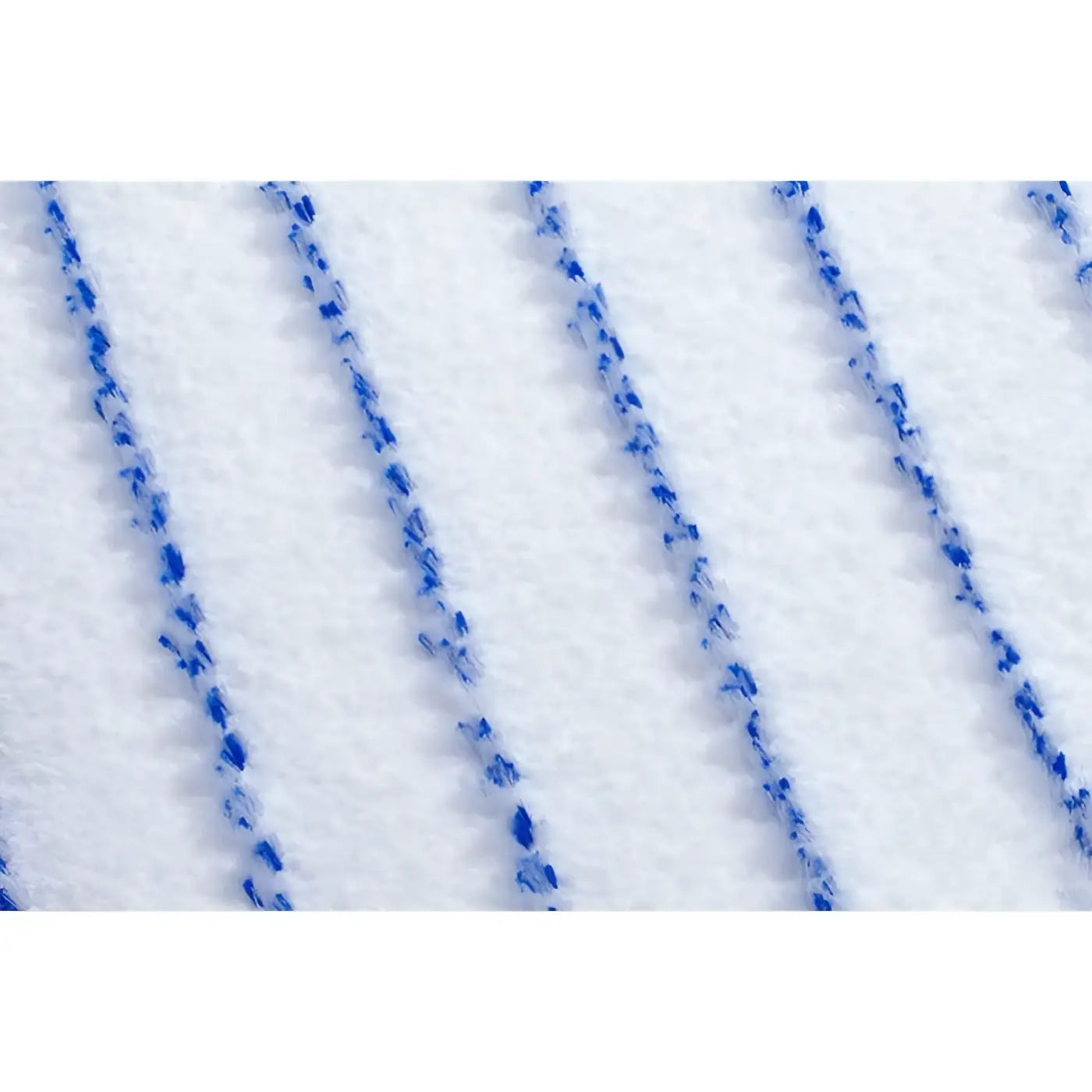 White textured fabric with diagonal blue stripes on floorstar microfaser handpad for efficient cleaning