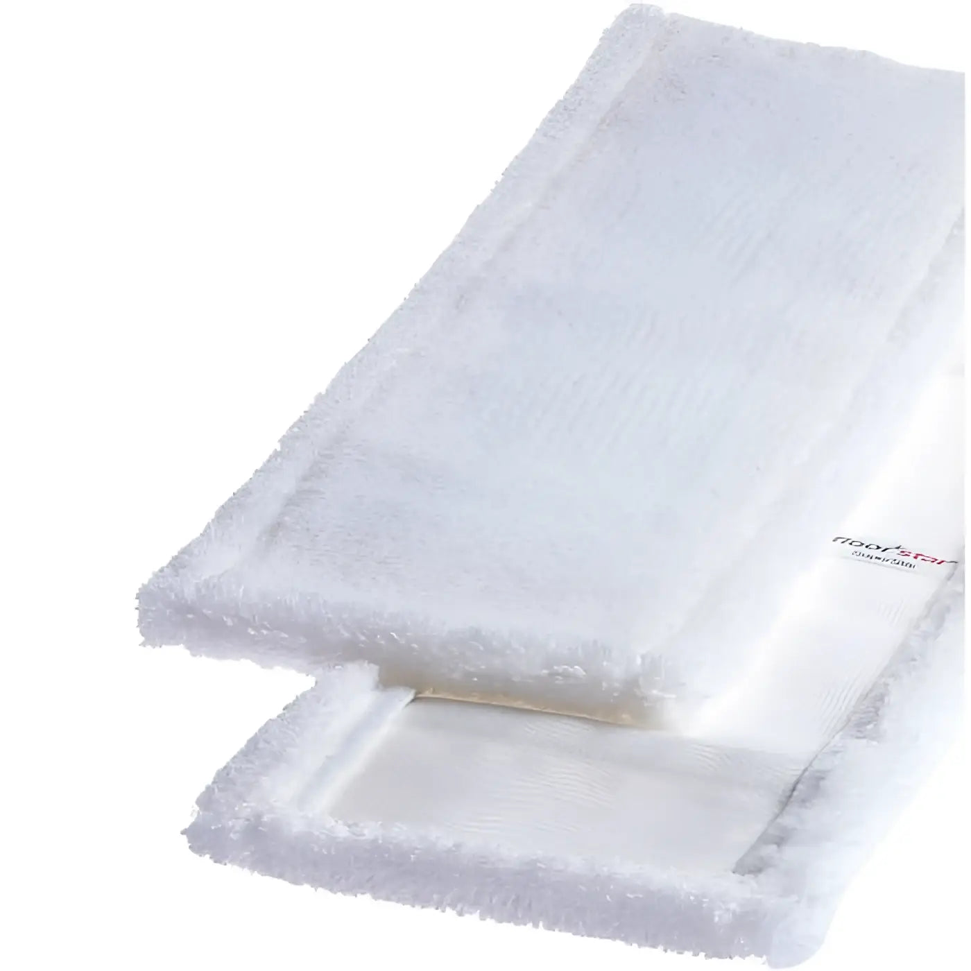 Weiße mikrofasermopp-pads mit weicher, flauschiger struktur und verstärkten kanten für floorstar microfasermopp superstar mws