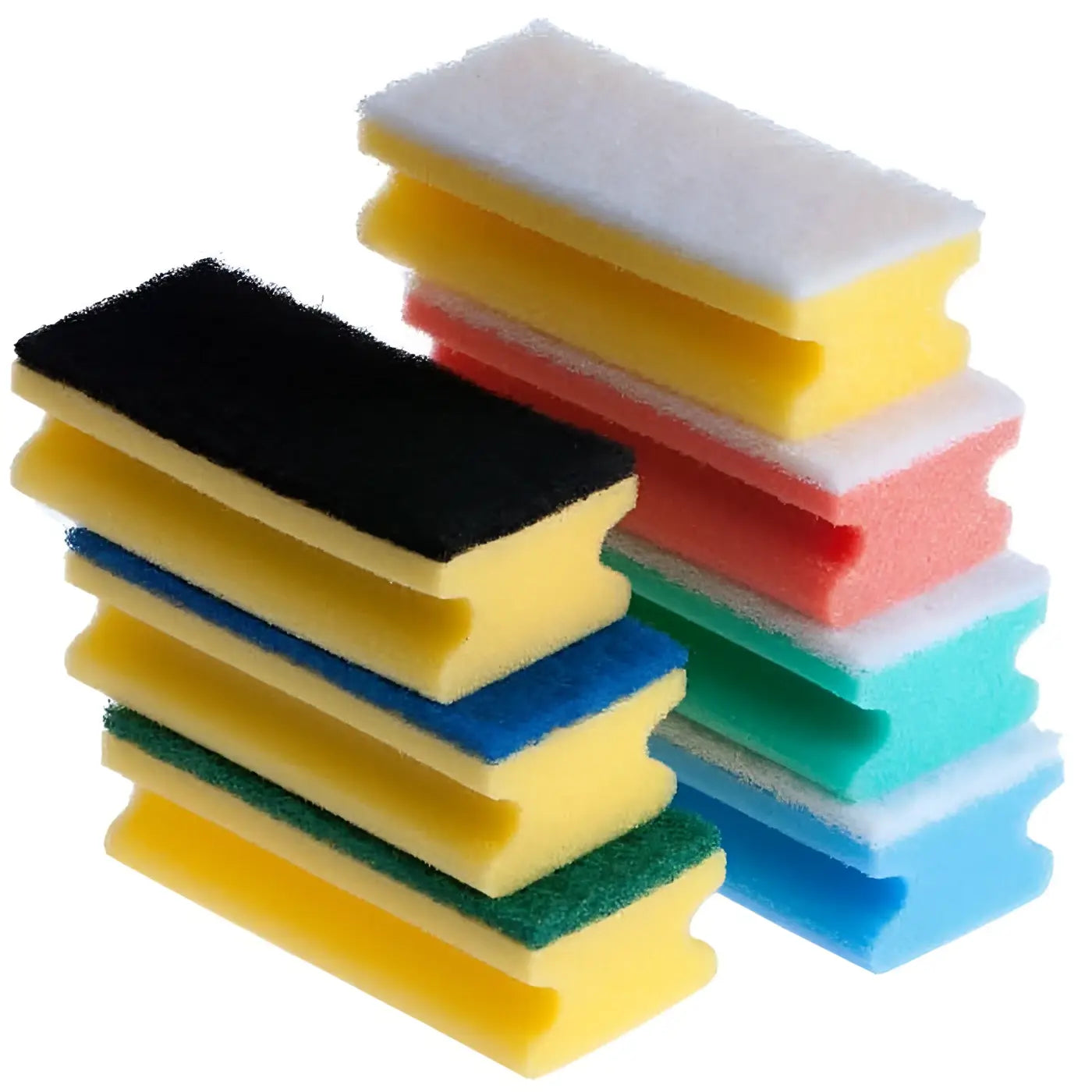 Floorstar padschwamm paddy gr 2 mehrfarbige schwammscheiben mit scheuerseite und weicher schaumstoffrückseite