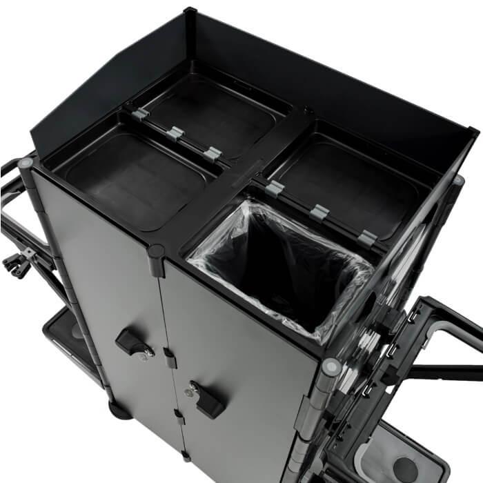 Floorstar HW7TBX Premium Hotelwagen 7 Tresor BRIX Mülltrennung