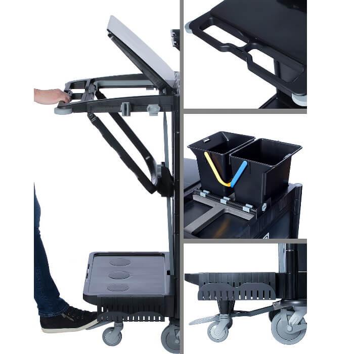 Floorstar RW1QBX Premium Reinigungswagen 1 Quattro Tresor BRIX Funktionen