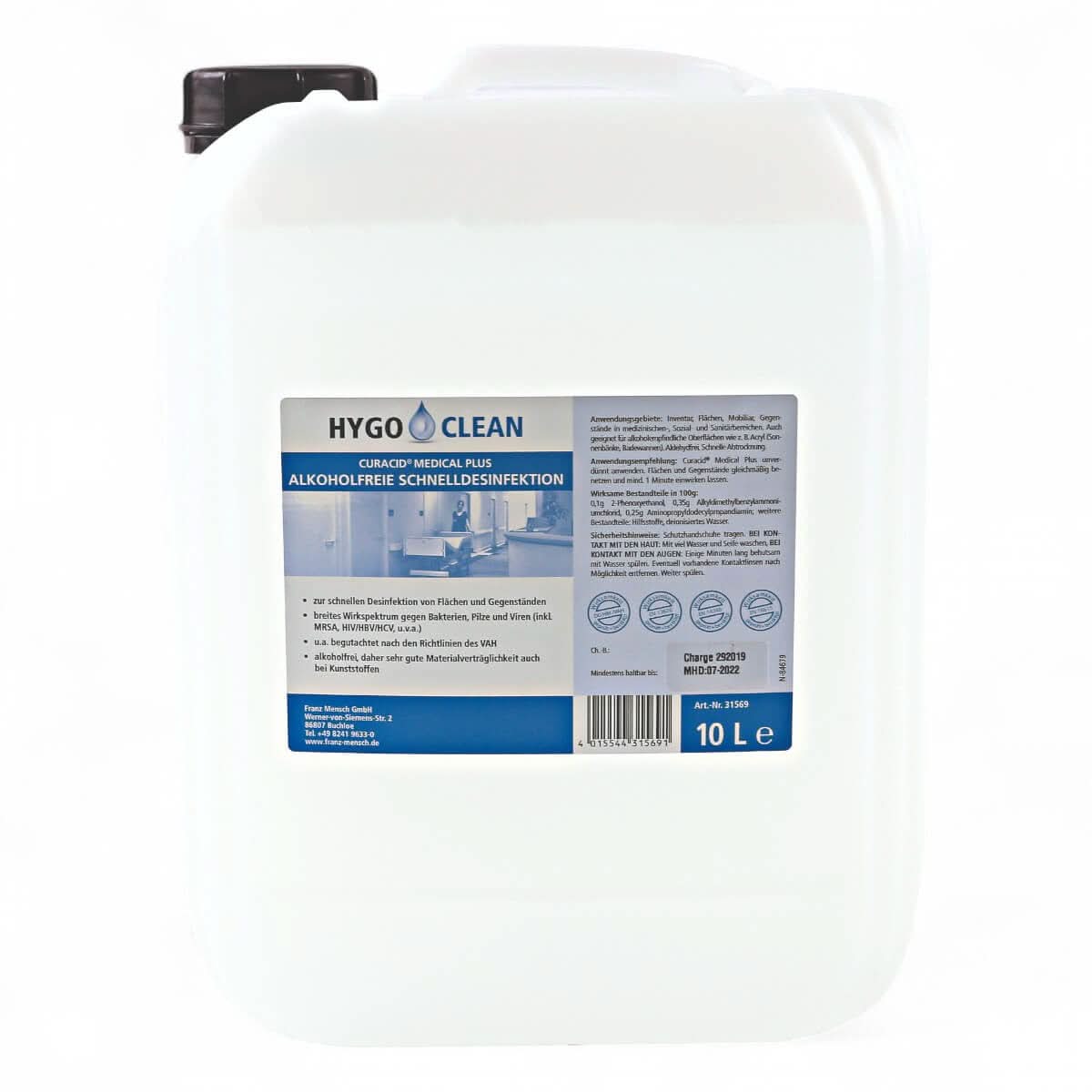 HygoClean alkoholfreie Schnelldesinfektion.