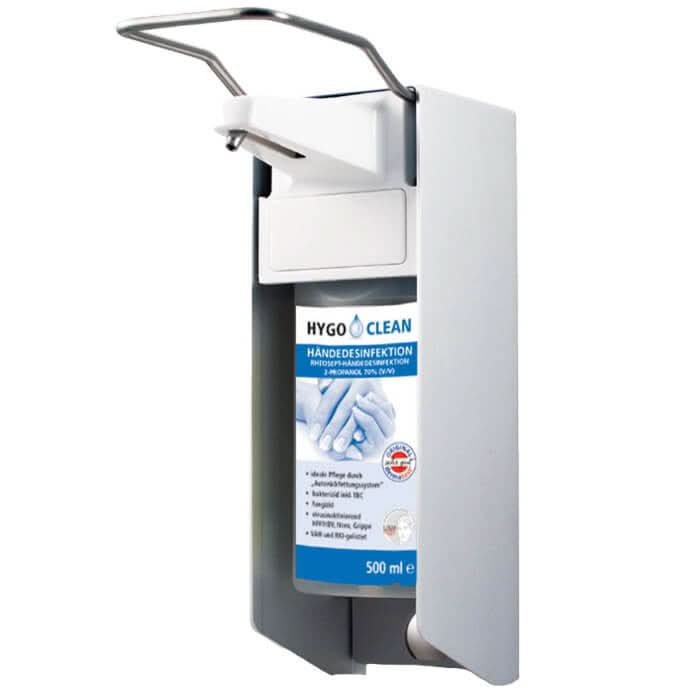 HygoClean Eurospender Kurzer Armhebel Verstellbar für 1l  oder 0,5l Flaschen.