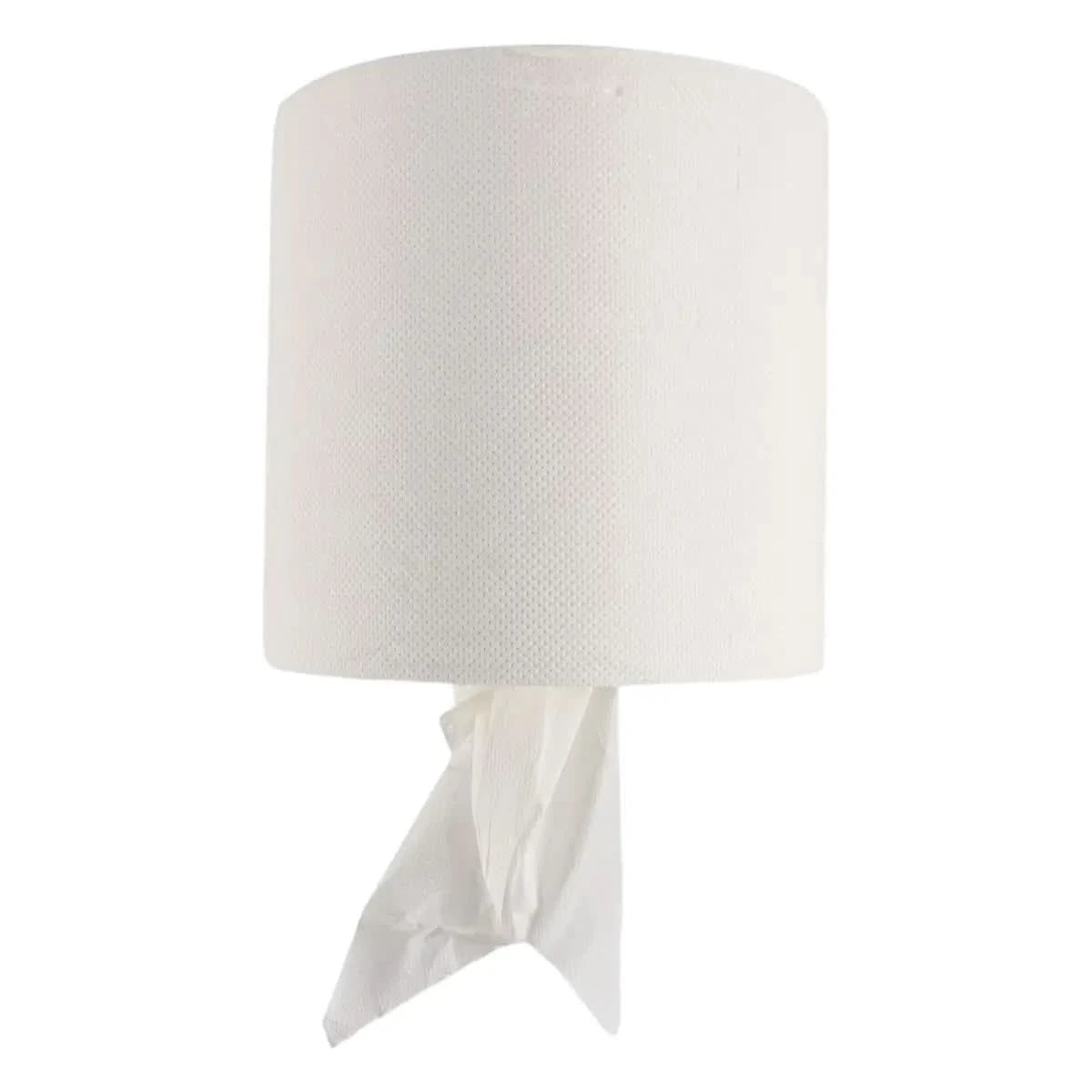 Hygoclean Papierhandtuchrollen Innenabwicklung 2-lagig perforiert Weiß 6 Rollen.