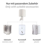 Hygoclean Papierhandtuchrollen Innenabwicklung 2-lagig perforiert Weiß 6 Rollen.