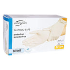 Hygonorm Nitril-Handschuhe "Allfood Safe" Weiß 250 Stück.