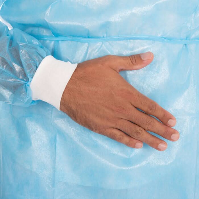 Hygostar Kittel PP, PE teillaminiert mit Nackenbindeband 10 Stück.