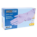 Hygostar "Safe Light" Nitril-Handschuhe Lila 100 Stück.