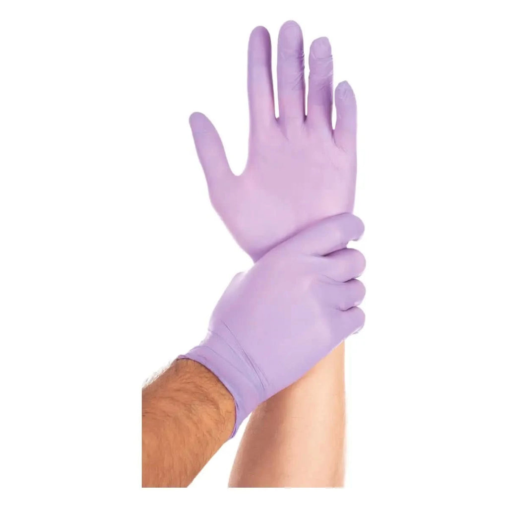 Hygostar "Safe Light" Nitril-Handschuhe Lila 100 Stück.
