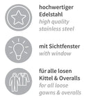 HygoStar Spender für Overalls & Kittel Edelstahl.