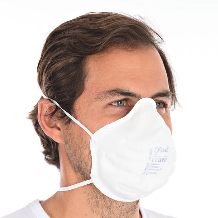 Schutzmaske FFP3 NR  vorgeformt mit Kopfband 10 Stück.