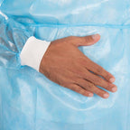 Hygostar Kittel mit Nackenbindeband | pp PE teil-laminiert Ärmel