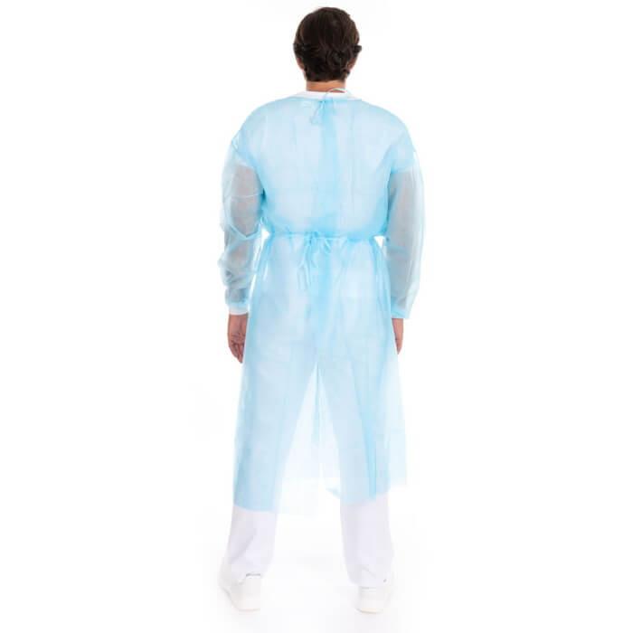 Hygostar Kittel mit Nackenbindeband | pp PE teil-laminiert hinten