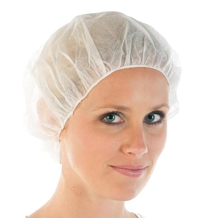 HygoBase Baretthaube Bettina Light | PP-Vlies 60cm Weiß