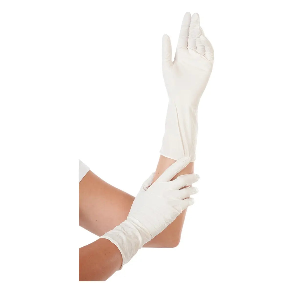 Hygostar Nitril-Handschuhe "Safe Long" Weiß