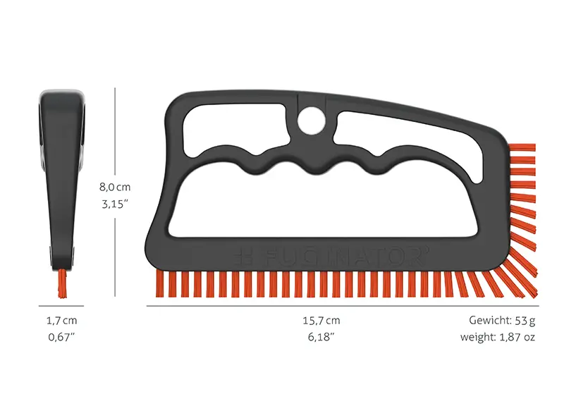 Fuginator Fugenbürste Recycling Maße
