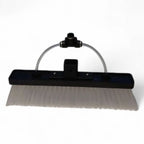 Gardiner bürste super lite dupont medium 26 cm schwarzer kunststoffbodenbesen mit gebogenem metallgriff und grauen borsten