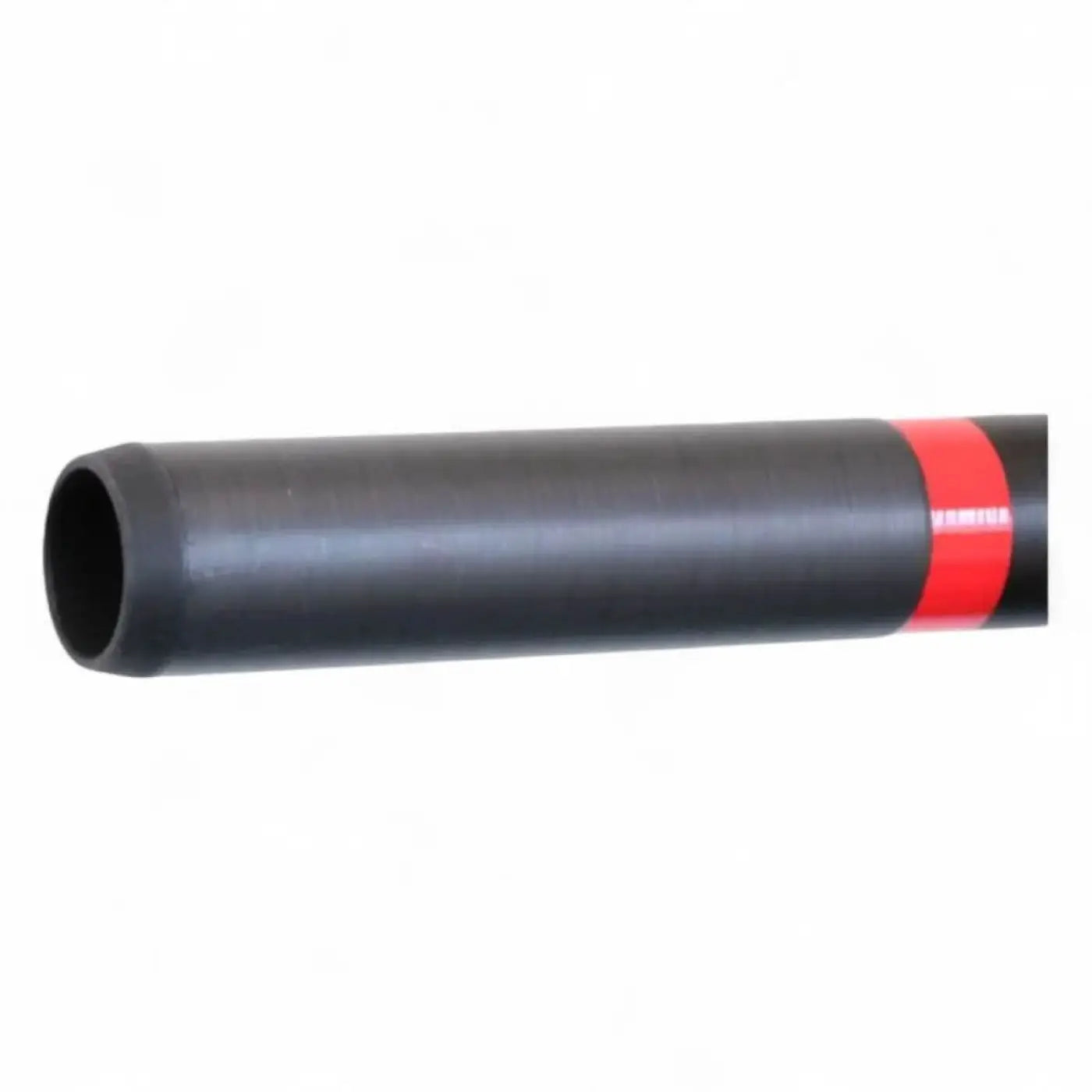 Schwarzes zylindrisches gardiner xtreme hm carbon profi teleskopstange mit rotem band nahe einem ende