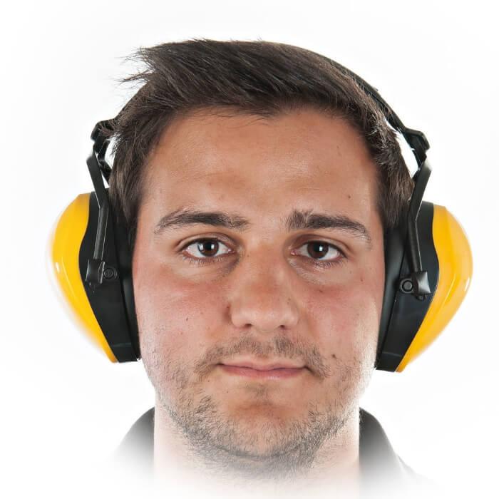 Franz Mensch Hörschutz gelb frontansicht leise schutz gehör verstellbar angenehm 85130