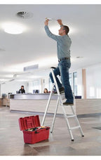 Munk Günzburger Steigtechnik ML Stufen-Stehleiter einseitig begehbar Ausführung