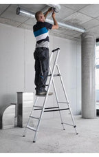 Munk Günzburger Steigtechnik ML Stufen-Stehleiter einseitig begehbar Ausführung