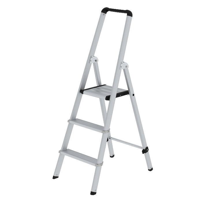 Munk Günzburger Steigtechnik ML Stufen-Stehleiter einseitig begehbar 3 Stufen