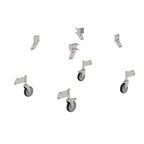 Günzburger Steigtechnik Nachrüstsatz Lenkrolle Edelstahl beidseitig begehbar