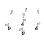 Günzburger Steigtechnik Nachrüstsatz Lenkrolle Edelstahl einseitig begehbar