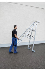 Günzburger Steigtechnik Plaattformleiter mit Rollen und Griff