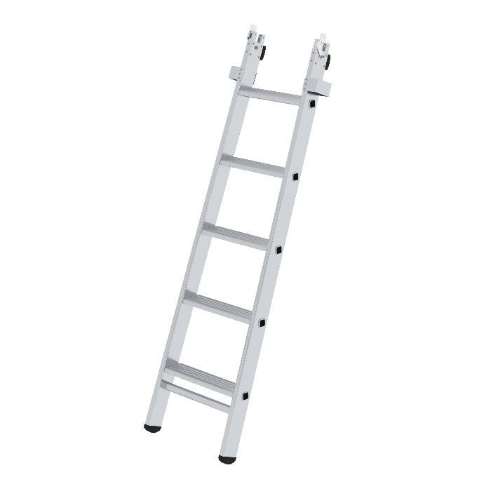 Günzburger Steigtechnik Stufen-Glasreinigerleiter Mittelteil mit nivello-Traverse