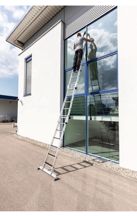 Günzburger Steigtechnik Stufen-Glasreinigerleiter Oberteil