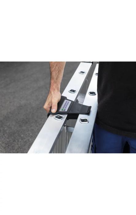 Munk Günzburger Steigtechnik Stufen-Stehleiter beidseitig begehbar mit clip-step R13 Ausführung