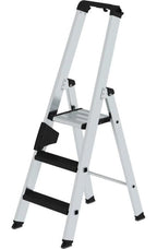 Günzburger Steigtechnik Stufen-Stehleiter einseitig begehbar mit clip-step relax 3-Stufig