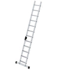 Günzburger Steigtechnik Stufen-Anlegeleiter mit Standard-Traverse 12 Stufen