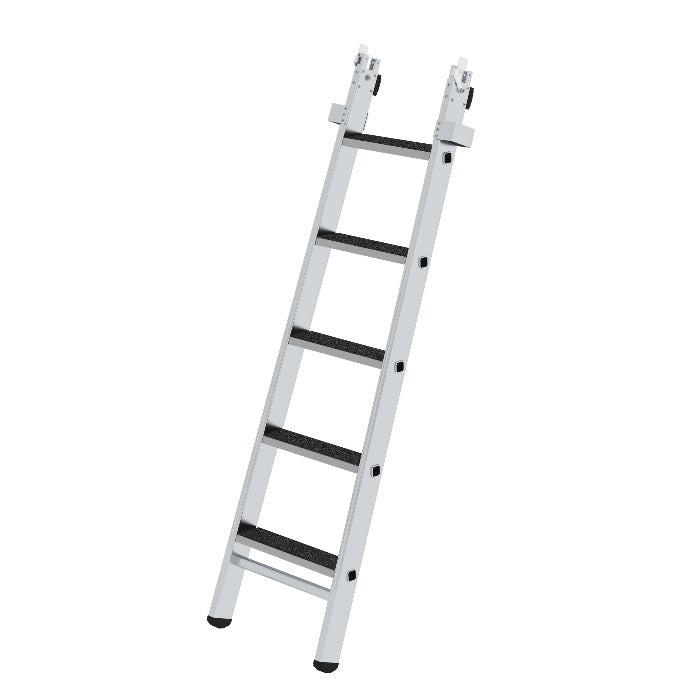 Günzburger Steigtechnik Stufen-Glasreinigerleiter Mittelteil mit nivello-Traverse und clip-step R13