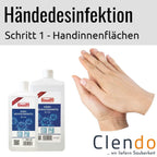 Händedesinfektion - Handinnenflächen desinfizieren Buzil SE110