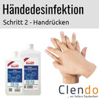 Händedesinfektion - Handrücken desinfizieren Buzil SE110