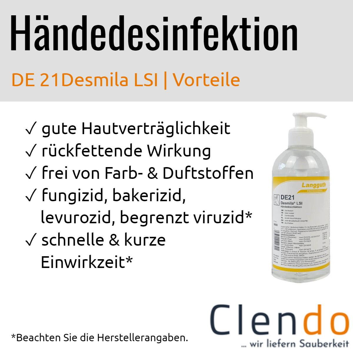 Languth Desmila LSI Händesdesinfektion DE21 Vorteile