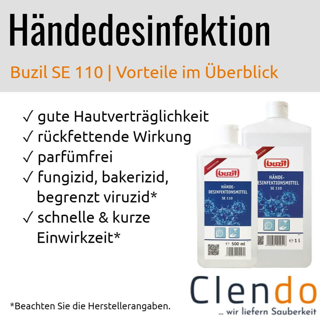 Haendedesinfektion Buzil SE 110
